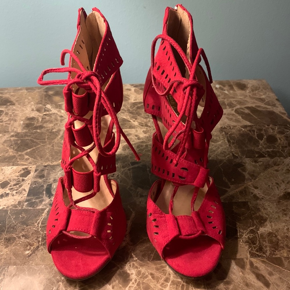 Red Strappy Sandal